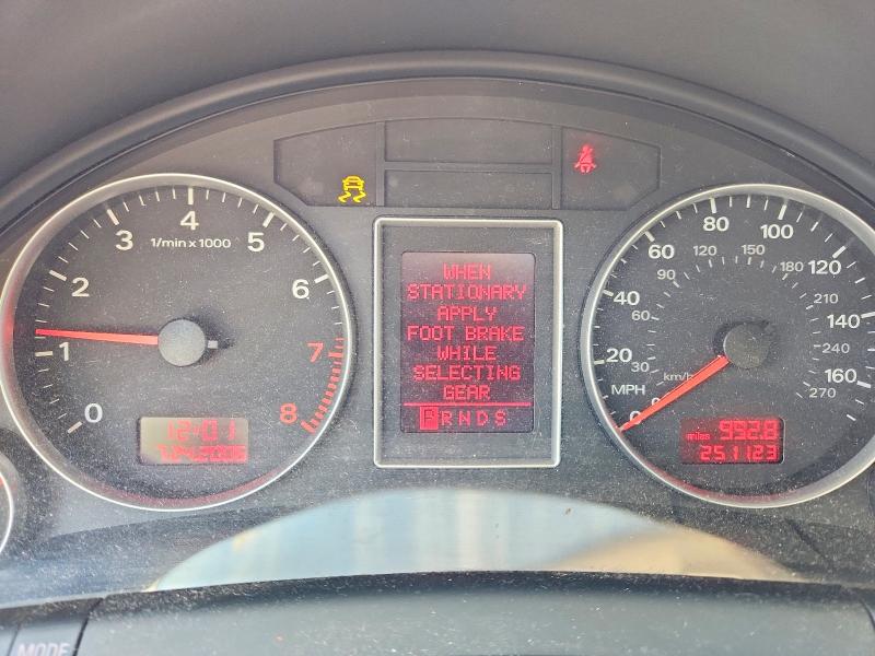 2007 Audi A4 VIN WAUDF78E97A201311 COPART salvage auction — FRONT END, Wa - Vehicle Cert Of Ownership-Titl, sold $275 on 2026-07-31 (photo 9)