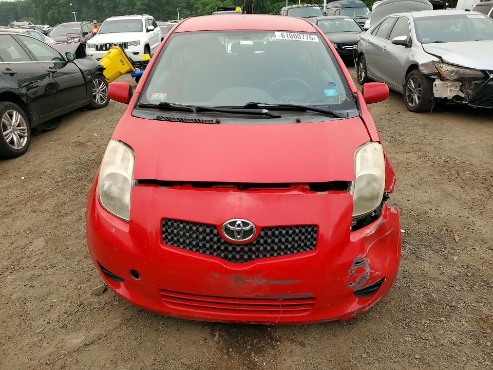 2007 Toyota Yaris VIN JTDJT923375096095 COPART salvage auction — FRONT END, MA - CERT OF TITLE-SALVAGE, sold $450 on 2026-07-23 (photo 5)