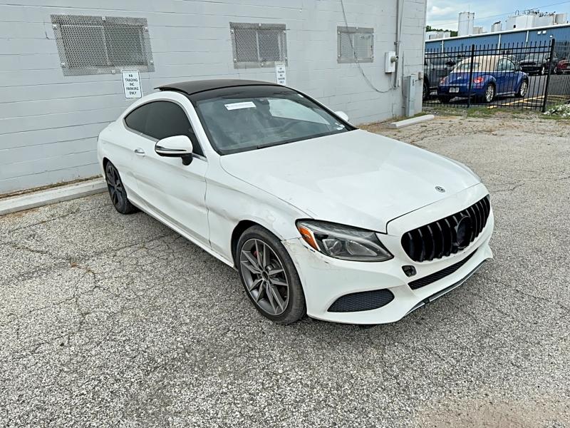 2018 Mercedes-benz C class VIN WDDWJ4JB7JF639589 COPART salvage auction — FRONT END, Mo - Certificate Of Title (P), sold $4,300 on 2026-08-04 (photo 1)