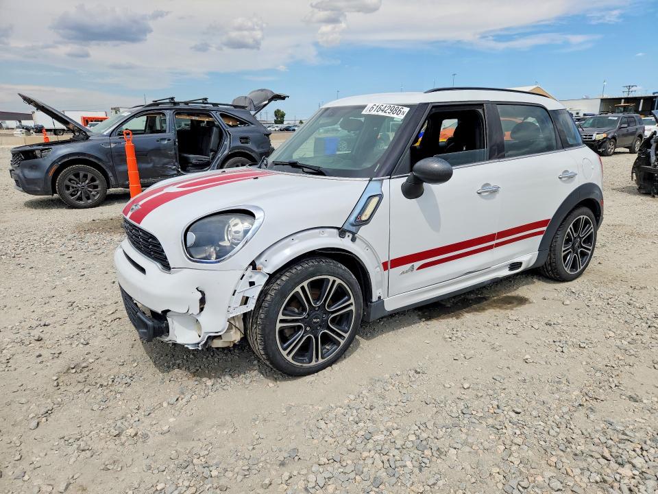 2014 Mini Cooper VIN WMWZC5C59EWM17881 COPART salvage auction — FRONT END, DV, sold $375 on 2026-08-04 (photo 1)