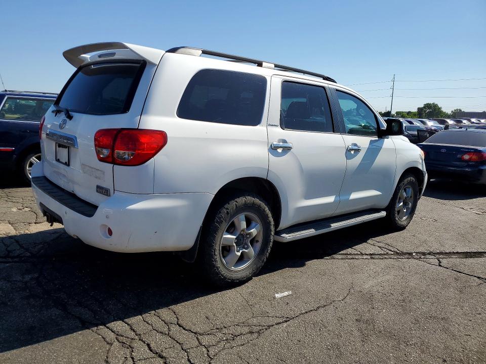 2008 Toyota Sequoia VIN 5TDZY68AX8S005389 COPART salvage auction — FRONT END, CO - DIS/DLR/EXP ONLY CLEAN TITLE, sold $2,100 on 2026-07-30 (photo 3)