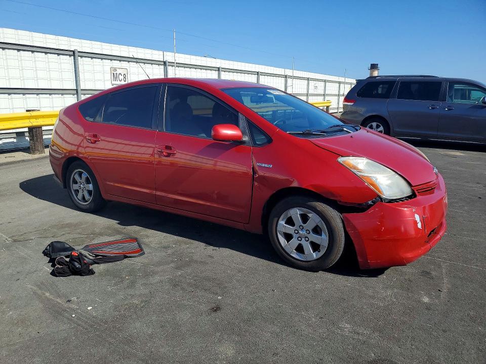 2007 Toyota Prius VIN JTDKB20U573239666 COPART salvage auction — FRONT END, Ca - Salvage Certificate, sold $525 on 2026-07-20 (photo 4)