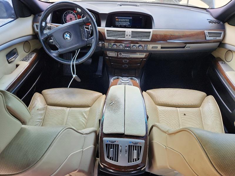 2008 BMW 7 series VIN WBAHN83558DT79945 COPART salvage auction — FRONT END, BP, sold $550 on 2026-08-04 (photo 8)