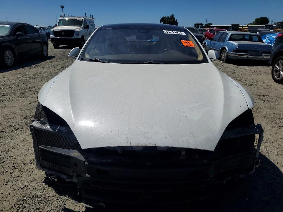 2014 Tesla Model s VIN 5YJSA1H11EFP57345 COPART salvage auction — FRONT END, Ca - Salvage Certificate, sold $1,200 on 2026-08-04 (photo 5)