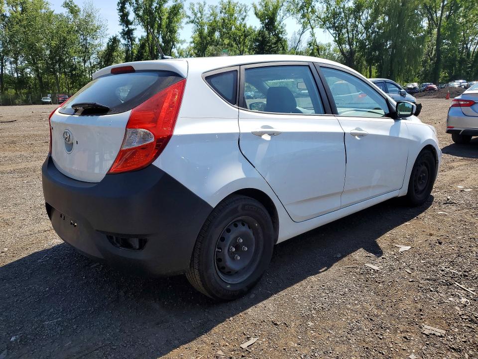 2017 Hyundai Accent VIN KMHCT5AE4HU310941 COPART salvage auction — REAR END, NJ - CERTIFICATE OF TITLE, sold $450 on 2026-07-28 (photo 3)