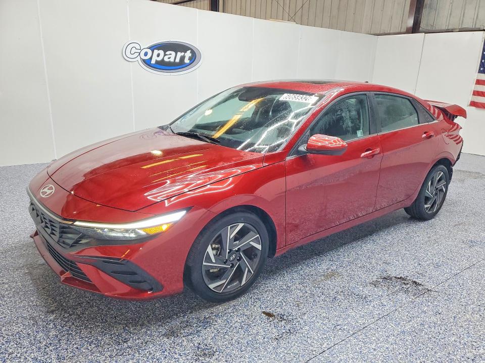 2025 Hyundai Elantra VIN KMHLS4DG3SU020059 COPART salvage auction — REAR END, FL - CERTIFICATE OF TITLE (P), sold $12,900 on 2026-07-20 (photo 1)