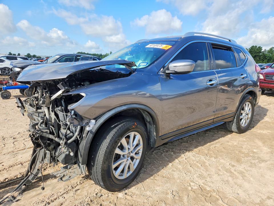 2018 Nissan Rogue VIN KNMAT2MT8JP551233 COPART salvage auction — FRONT END, TX - SALVAGE VEHICLE TITLE (P), sold $800 on 2026-07-31 (photo 1)