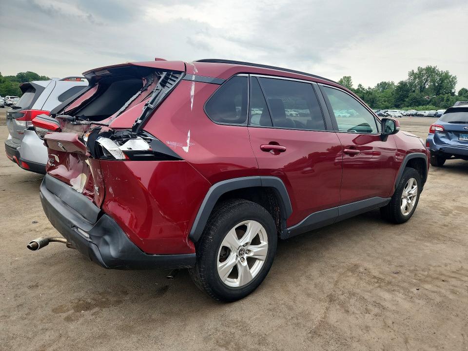 2021 Toyota Rav4 VIN 2T3P1RFV3MW248036 COPART salvage auction — REAR END, CT - CERT OF TITLE-SALVAGE, sold $10,200 on 2026-08-21 (photo 3)