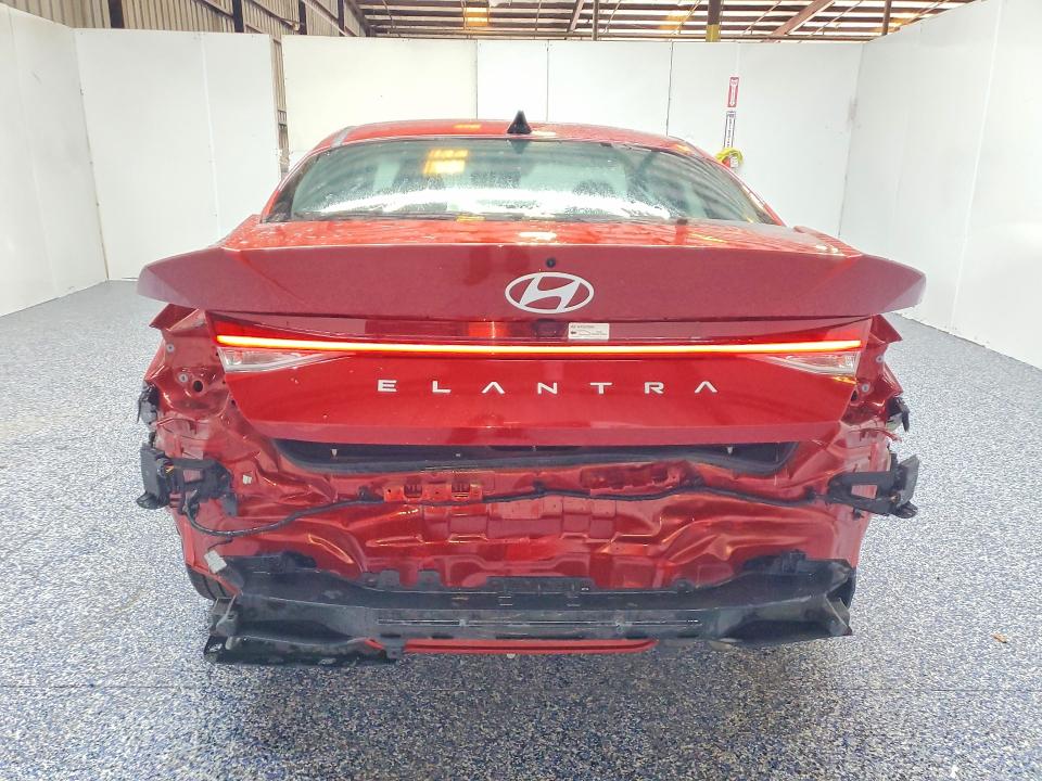 2025 Hyundai Elantra VIN KMHLS4DG3SU020059 COPART salvage auction — REAR END, FL - CERTIFICATE OF TITLE (P), sold $12,900 on 2026-07-20 (photo 6)