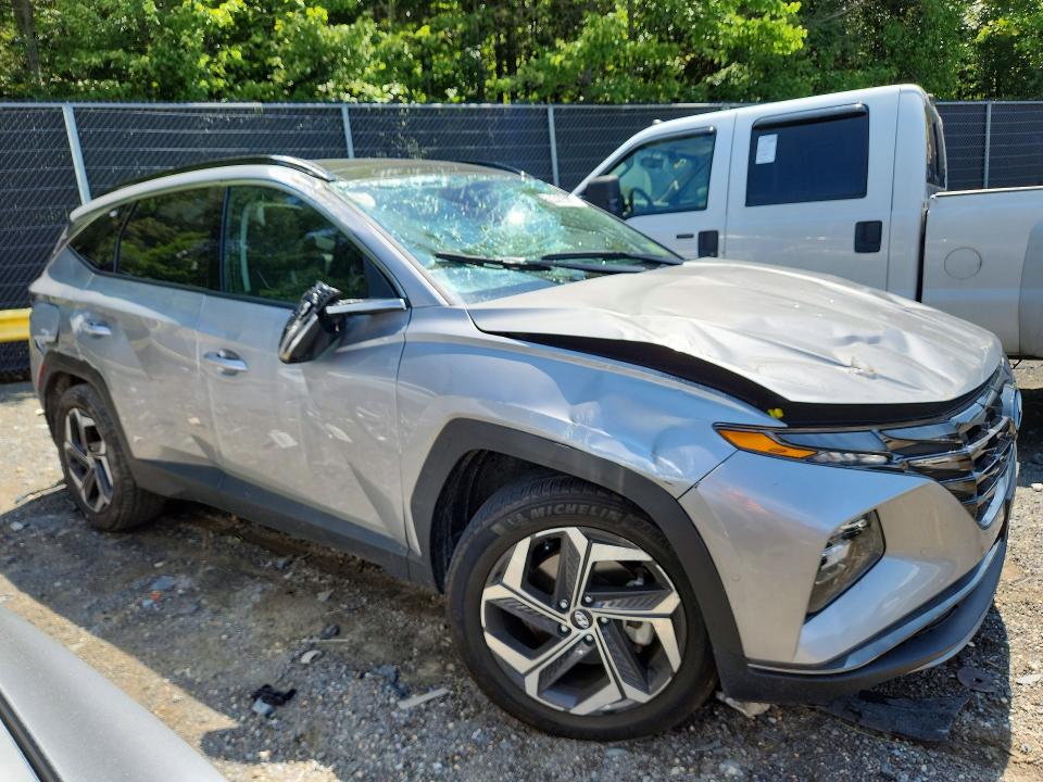 2023 Hyundai Tucson VIN KM8JFDA22PU126756 COPART salvage auction — ROLLOVER, Md - Cert Of Salvage > 75% Damage, sold $5,600 on 2026-07-31 (photo 4)
