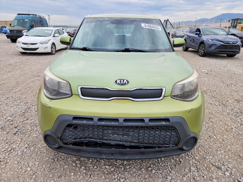 2014 Kia Soul VIN KNDJN2A25E7708583 COPART salvage auction — MINOR DENT/SCRATCHES, Ut - Certificate Of Title (P), sold $825 on 2026-07-31 (photo 5)