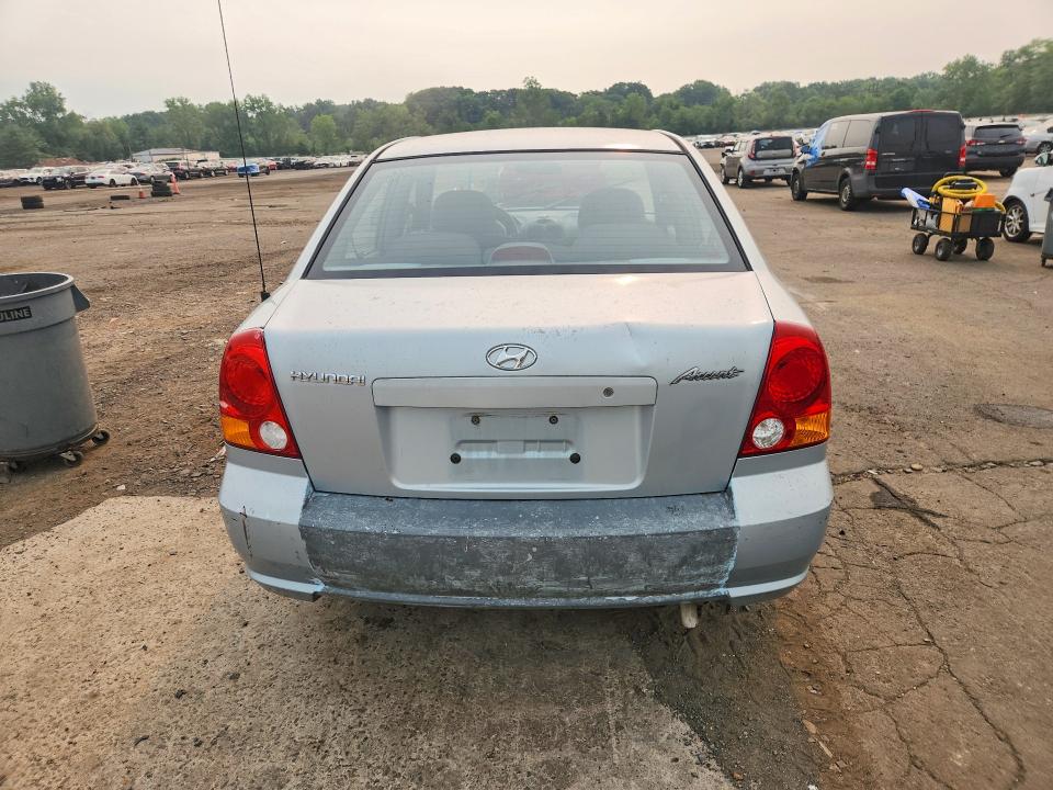 2003 Hyundai Accent VIN KMHCG45C33U497024 COPART salvage auction — FRONT END, Ct - Bill Of Sale-Salvage, sold $450 on 2026-07-31 (photo 6)