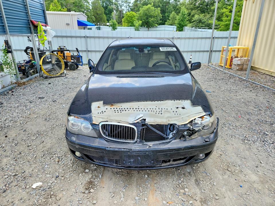 2008 BMW 7 series VIN WBAHN83558DT79945 COPART salvage auction — FRONT END, BP, sold $550 on 2026-08-04 (photo 5)