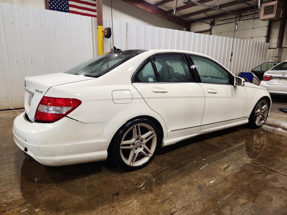2011 Mercedes-benz C class VIN WDDGF8BB1BR176201 COPART salvage auction — REAR END, PA - CERTIFICATE OF SALVAGE, sold $1,200 on 2026-08-04 (photo 3)