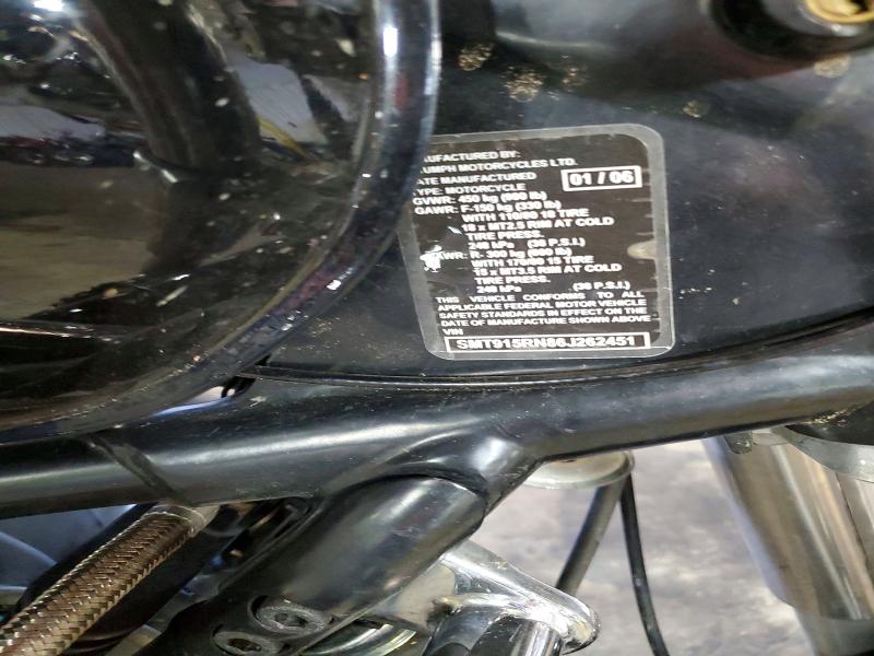 2006 Triumph motorcycle Speedtripl VIN SMT915RN86J262451 COPART salvage auction — FRONT END, CO - PUBLIC - SALVAGE TITLE (P), sold $35 on 2026-07-16 (photo 9)
