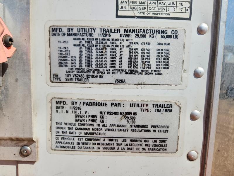 2017 Utility All models VIN 1UYVS2483H2105905 COPART salvage auction — BURN, NM - CERTIFICATE OF TITLE, sold $225 on 2026-07-30 (photo 8)