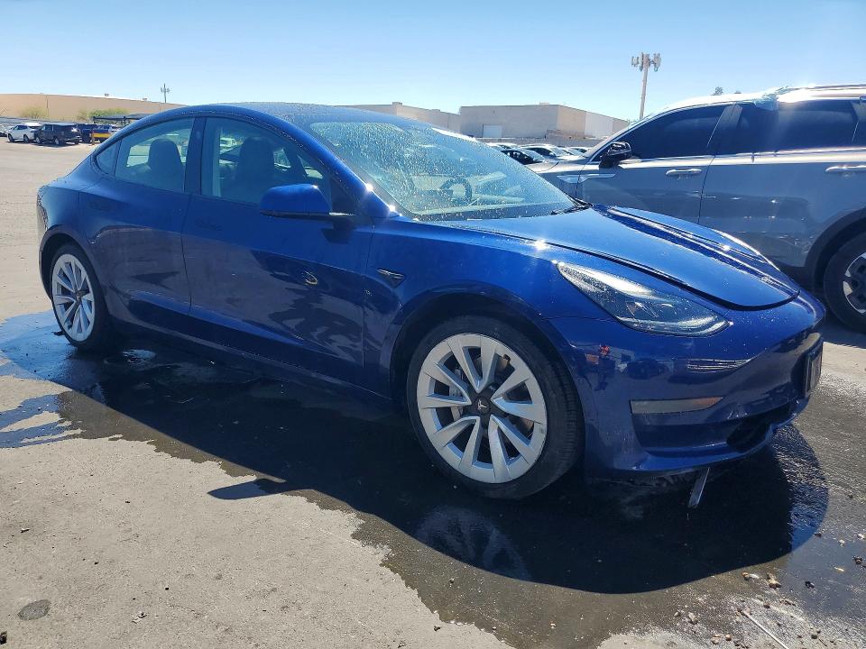 2022 Tesla Model 3 VIN 5YJ3E1EA2NF370798 COPART salvage auction — MECHANICAL, Nv - Certificate Of Title, sold $7,200 on 2026-07-22 (photo 4)