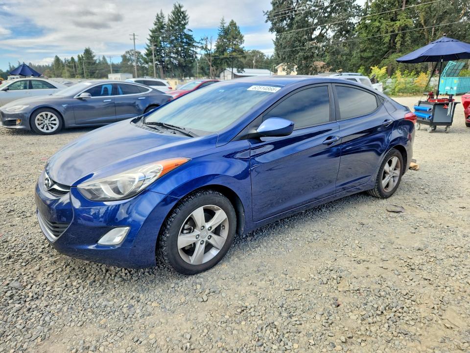2013 Hyundai Elantra VIN KMHDH4AE3DU537340 COPART salvage auction — FRONT END, WA - BILL OF SALE, sold $925 on 2026-07-31 (photo 1)