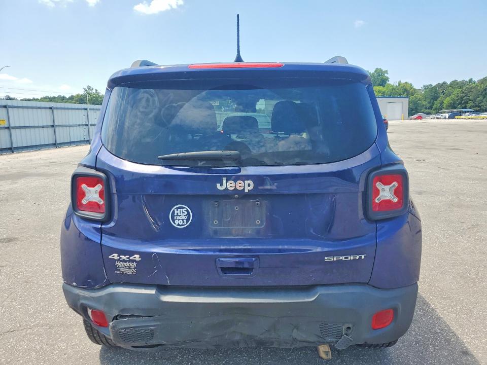 2020 Jeep Renegade VIN ZACNJBAB3LPL20875 COPART salvage auction — FRONT END, Nc - Salvage Certificate Of Title, sold $1,500 on 2026-08-04 (photo 6)
