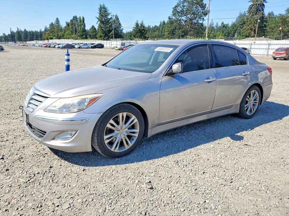 2013 Hyundai Genesis VIN KMHGC4DD7DU235354 COPART salvage auction — MECHANICAL, WA - VEHICLE CERT OF OWNERSHIP-TITL, sold $375 on 2026-07-31 (photo 1)