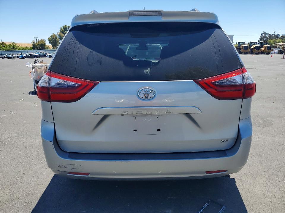 2020 Toyota Sienna VIN 5TDKZ3DCXLS054458 COPART salvage auction — FRONT END, Ca - Dis/Dlr/Exp Only Junk Receipt, sold $2,750 on 2026-07-29 (photo 6)