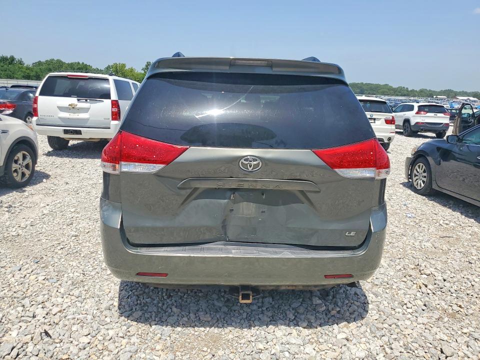 2011 Toyota Sienna VIN 5TDKK3DC3BS155862 COPART salvage auction — REAR END, Mi - Certificate Of Title, sold $2,850 on 2026-07-16 (photo 6)