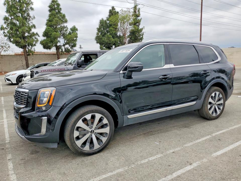 2021 Kia Telluride VIN 5XYP34HC2MG184272 COPART salvage auction — REAR END, LQ, sold $8,100 on 2026-07-28 (photo 1)