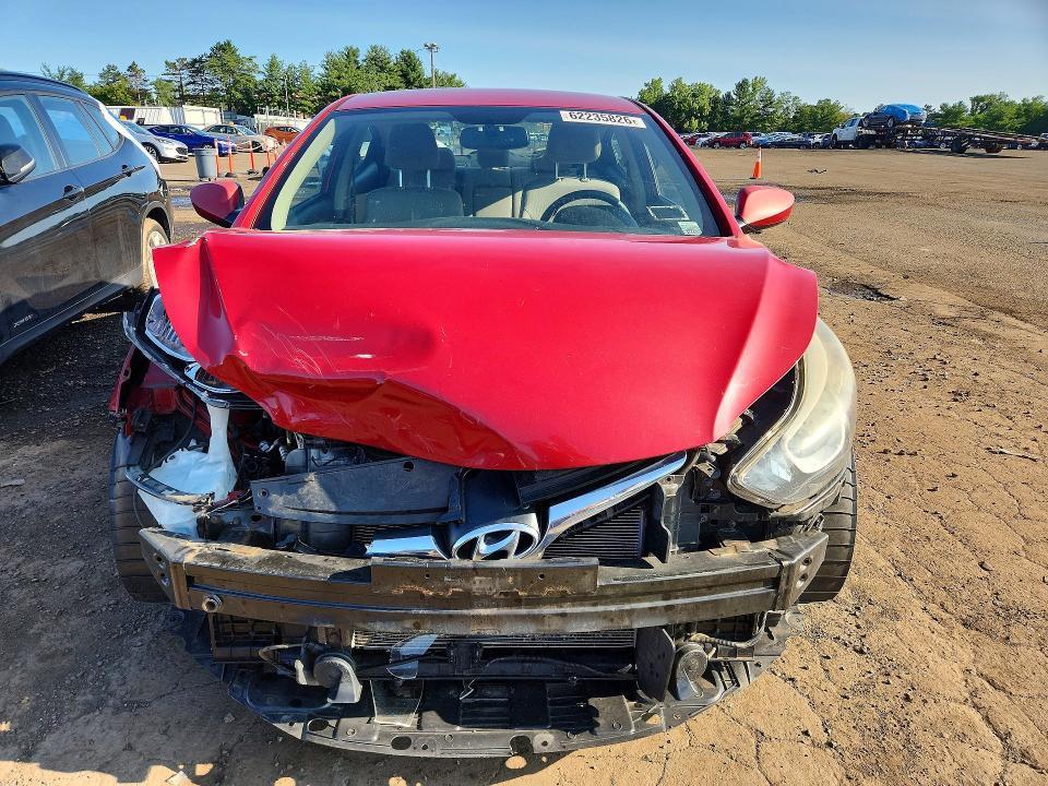 2016 Hyundai Elantra VIN KMHDH4AE4GU492753 COPART salvage auction — FRONT END, CT - CERT OF TITLE-SALVAGE, sold $1,050 on 2026-07-31 (photo 5)