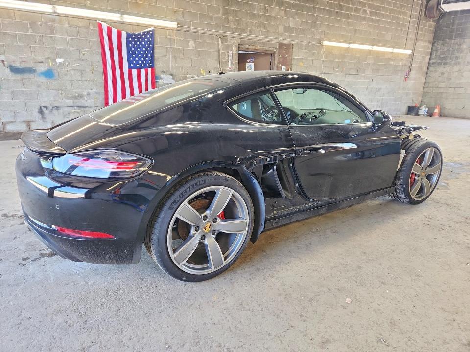 2018 Porsche Cayman VIN WP0AB2A87JK278477 COPART salvage auction — FRONT END, NY - MV-907A SALVAGE CERTIFICATE, sold $17,900 on 2026-07-20 (photo 3)