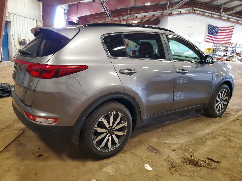 2018 Kia Sportage VIN KNDPNCAC5J7393478 COPART salvage auction — FRONT END, MI - CERTIFICATE OF TITLE, sold $3,250 on 2026-07-31 (photo 3)