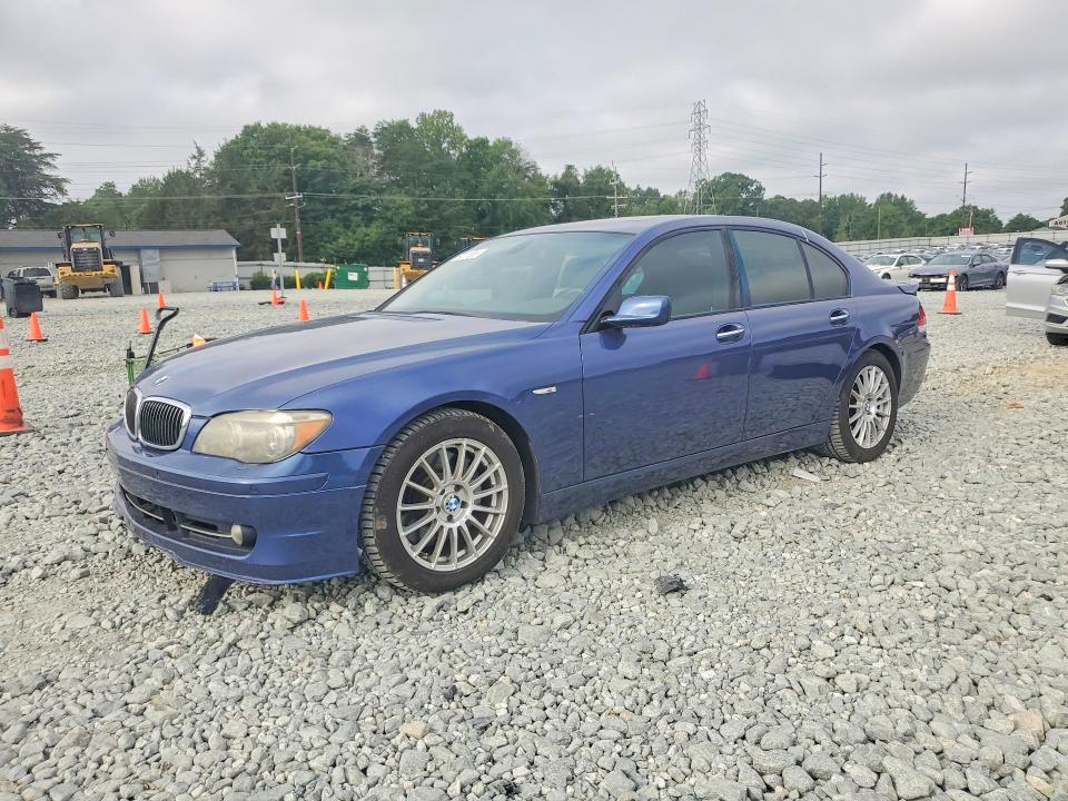 2007 BMW 7 series VIN WBAHL83557DT89380 COPART salvage auction — FRONT END, Nc - Dealer Only Clean Title, sold $5,300 on 2026-07-15 (photo 1)