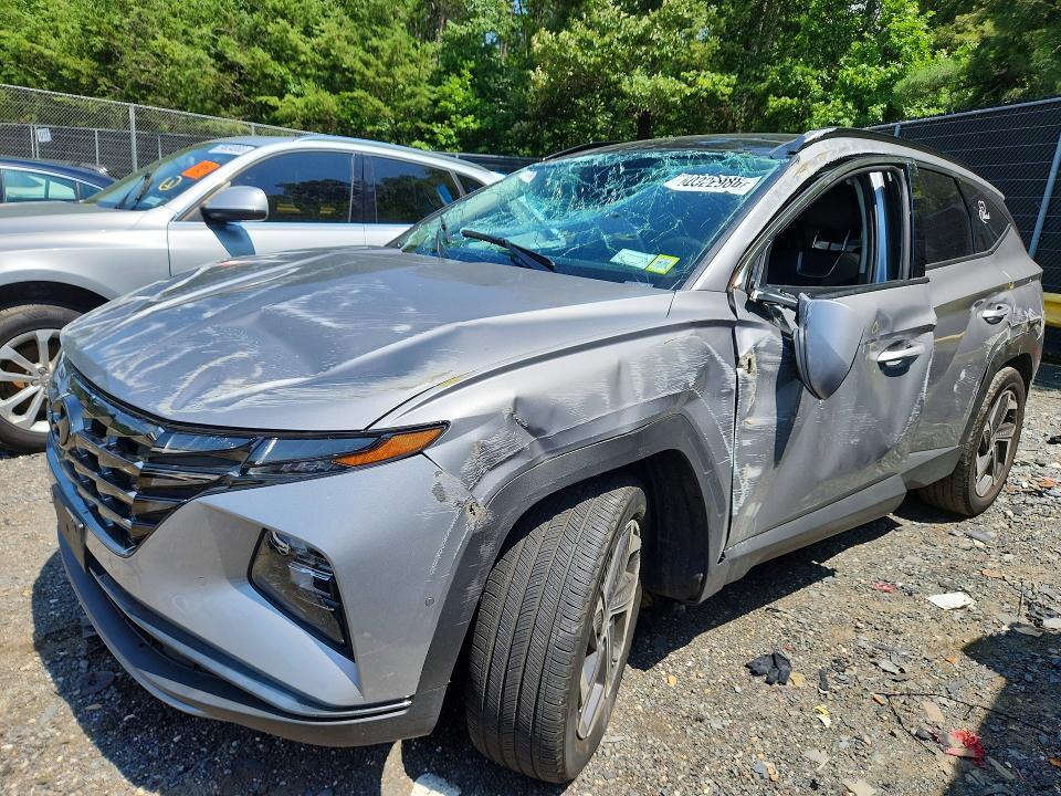 2023 Hyundai Tucson VIN KM8JFDA22PU126756 COPART salvage auction — ROLLOVER, Md - Cert Of Salvage > 75% Damage, sold $5,600 on 2026-07-31 (photo 1)