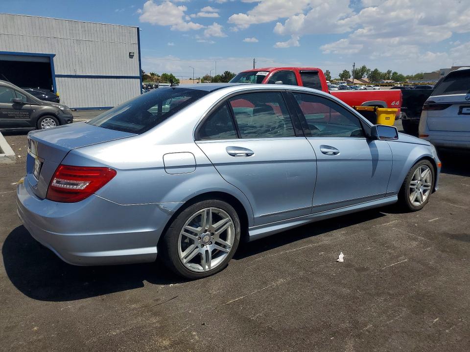 2014 Mercedes-benz C class VIN WDDGF4HB9EG214273 COPART salvage auction — FRONT END, Nv - Certificate Of Title, sold $350 on 2026-07-29 (photo 3)