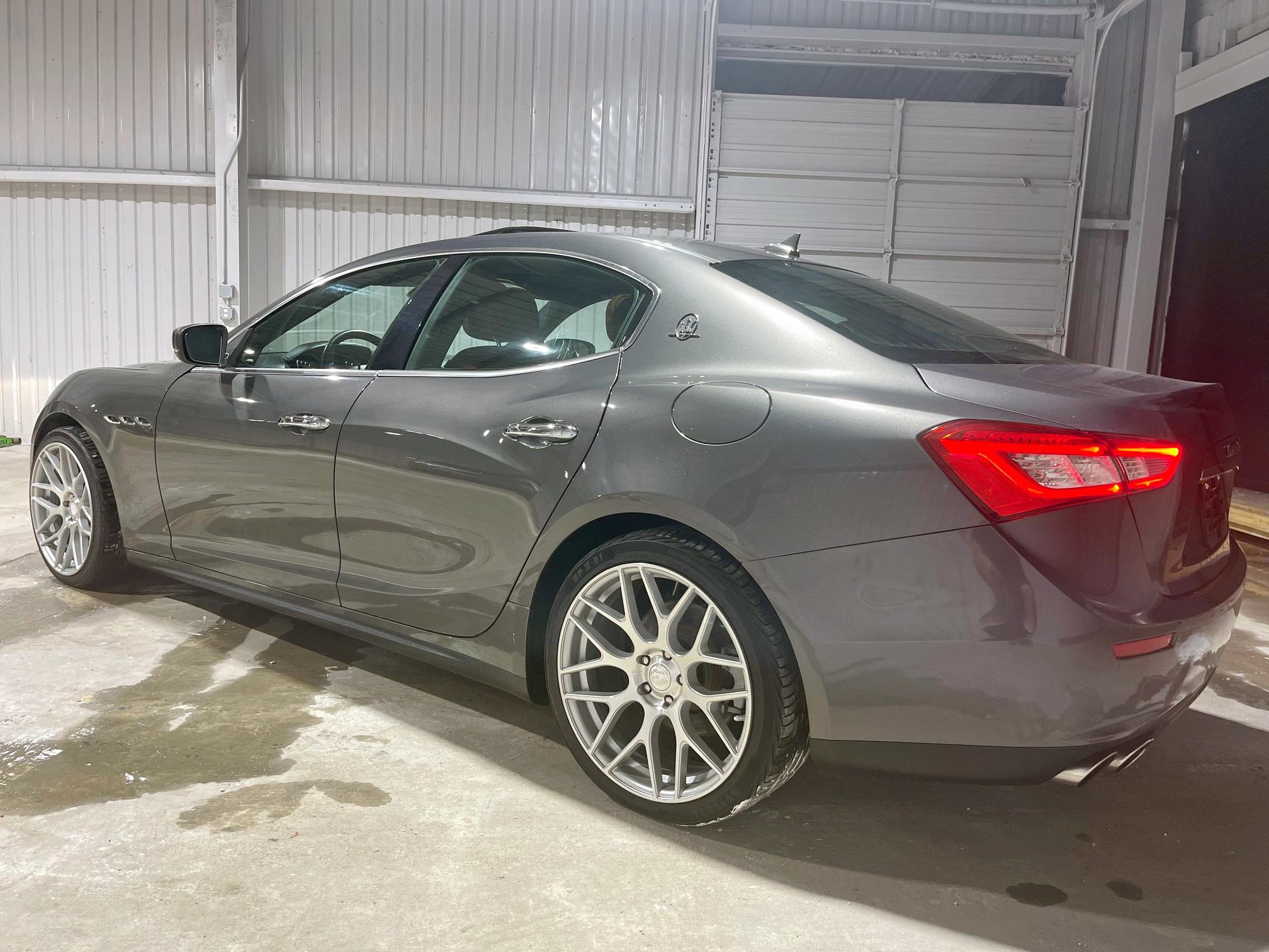 2017 Maserati Ghibli VIN ZAM57XSA9H1206127 COPART salvage auction — Damage History, TX - CERT OF TITLE-REBUILT SALVAGE (P), sold $30,500 on 2025-08-29 (photo 3)