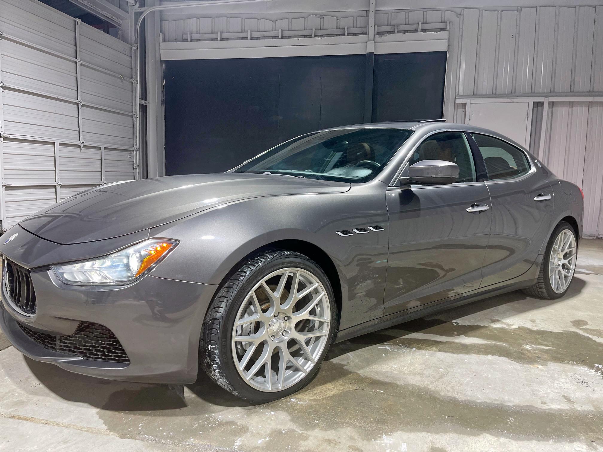 2017 Maserati Ghibli VIN ZAM57XSA9H1206127 COPART salvage auction — Damage History, TX - CERT OF TITLE-REBUILT SALVAGE (P), sold $30,500 on 2025-08-29 (photo 2)