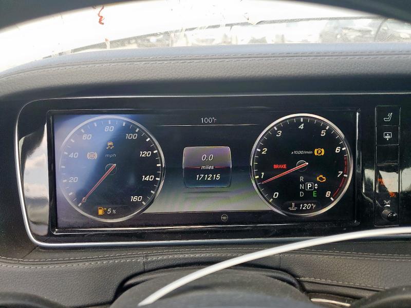 2015 Mercedes-benz S class VIN WDDUG8CB2FA146112 COPART salvage auction — NORMAL WEAR, Tx - Certificate Of Title, sold $7,900 on 2026-07-20 (photo 9)