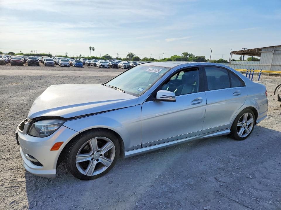 2011 Mercedes-benz C class VIN WDDGF5EB4BA507779 COPART salvage auction — FRONT END, SV, sold $525 on 2026-08-11 (photo 1)