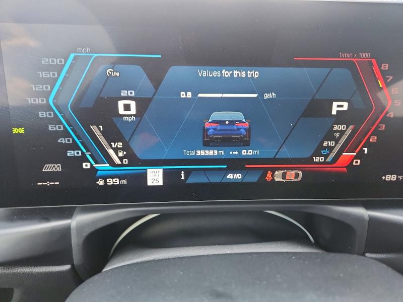 2025 BMW M4 VIN WBS33HK08SCT35579 COPART salvage auction — MINOR DENT/SCRATCHES, Ny - Certificate Of Title (P), sold $29,750 on 2026-08-27 (photo 9)