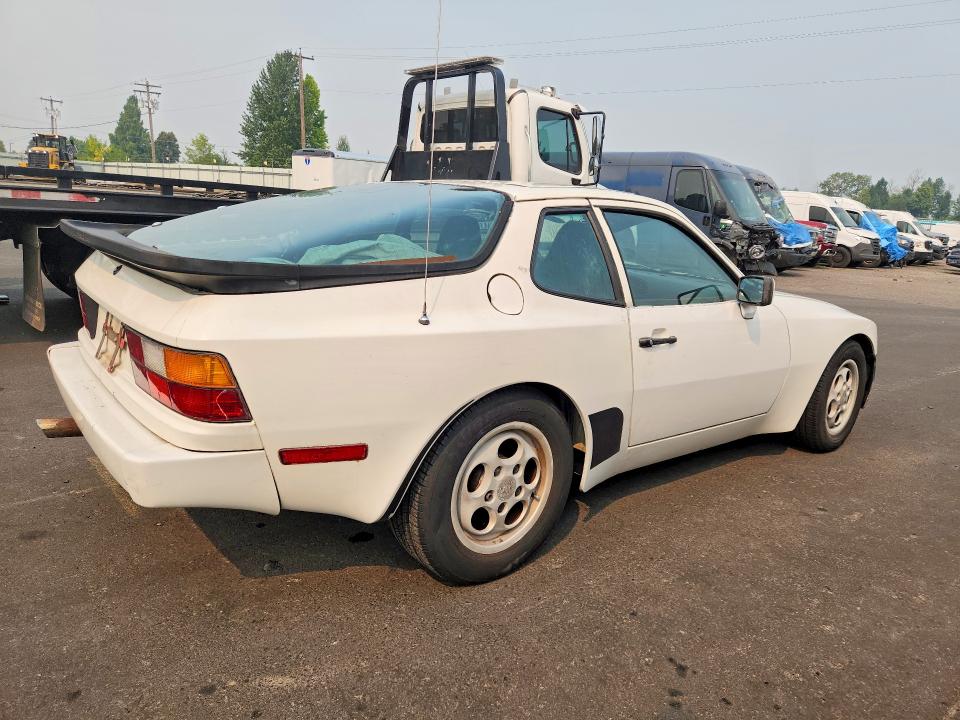 1987 Porsche 944 VIN WP0AA0944HN450451 COPART salvage auction — MECHANICAL, WA - VEHICLE CERT OF OWNERSHIP-TITL, sold $175 on 2026-08-19 (photo 3)