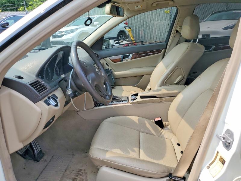 2011 Mercedes-benz C class VIN WDDGF8BB7BR183105 COPART salvage auction — FRONT END, PA - CERTIFICATE OF SALVAGE, sold $650 on 2026-08-24 (photo 7)