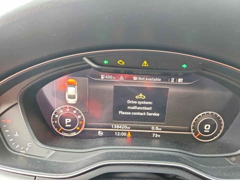 2018 Audi A5 VIN WAUTNAF51JA004963 COPART salvage auction — MECHANICAL, GA - CERTIFICATE OF TITLE, sold $7,200 on 2026-08-26 (photo 9)