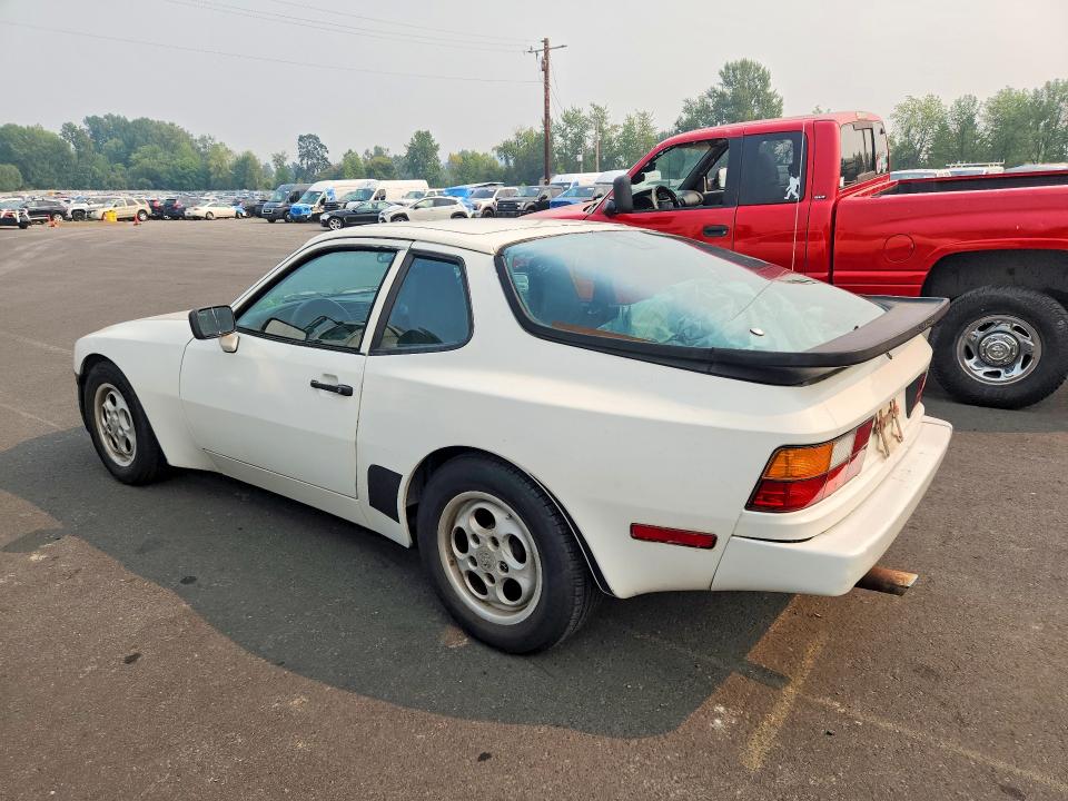 1987 Porsche 944 VIN WP0AA0944HN450451 COPART salvage auction — MECHANICAL, WA - VEHICLE CERT OF OWNERSHIP-TITL, sold $175 on 2026-08-19 (photo 2)