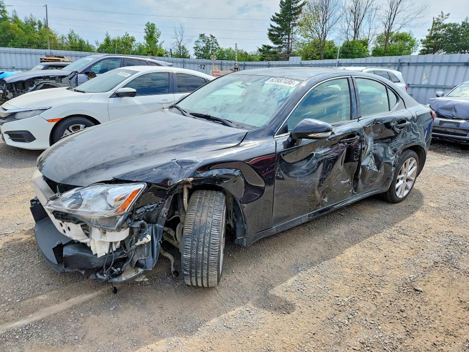 2011 Lexus Is VIN JTHCF5C29B5051457 COPART salvage auction — FRONT END, ON - PERMIT NO BRAND - UNFIT, sold $625 on 2026-08-25 (photo 1)