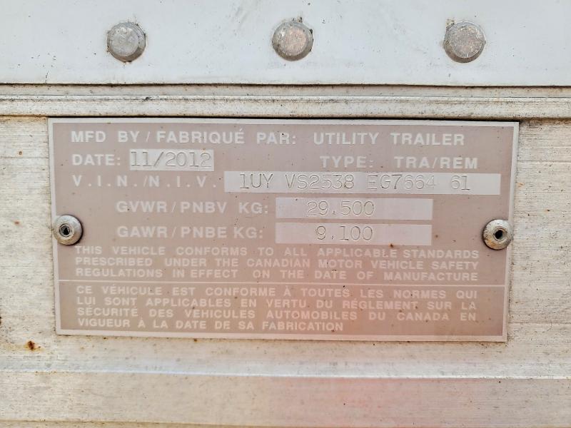 2014 Utility trailer Dry van VIN 1UYVS2538EG766461 COPART salvage auction — NORMAL WEAR, CT, sold $5,000 on 2026-09-08 (photo 9)