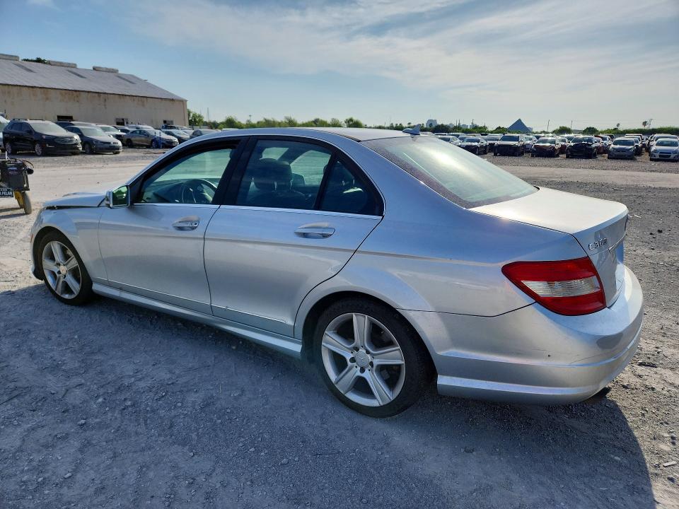 2011 Mercedes-benz C class VIN WDDGF5EB4BA507779 COPART salvage auction — FRONT END, SV, sold $525 on 2026-08-11 (photo 2)