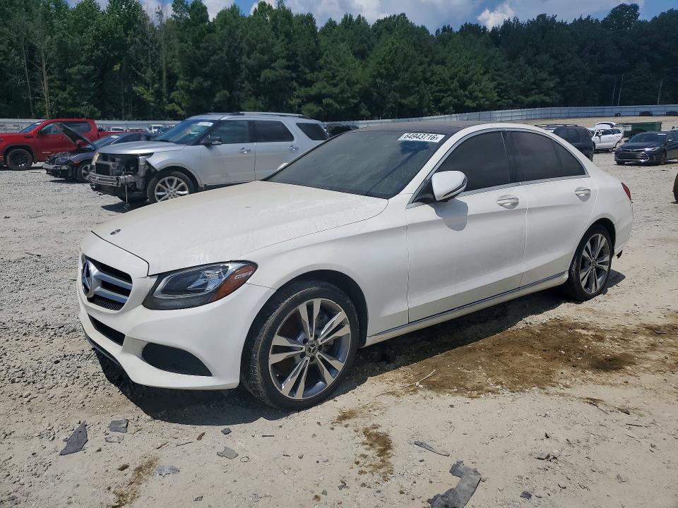 2018 Mercedes-benz C class VIN WDDWF4KB2JR403981 COPART salvage auction — REAR END, GA - CERTIFICATE OF TITLE, sold $4,250 on 2026-08-19 (photo 1)