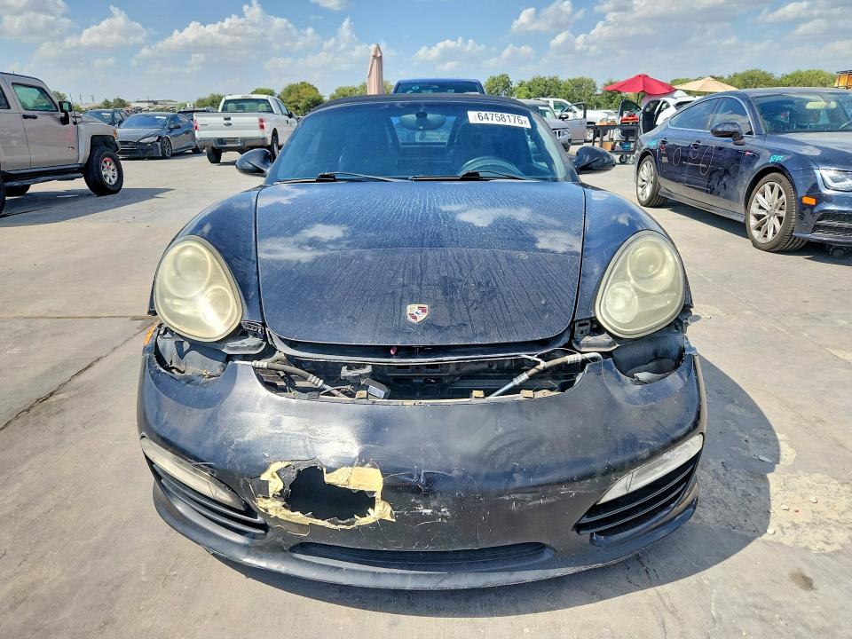 2011 Porsche Boxster VIN WP0CA2A81BS710364 COPART salvage auction — FRONT END, CT, sold $3,100 on 2026-08-17 (photo 5)