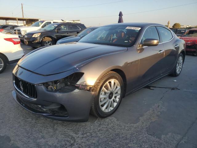 2017 Maserati Ghibli VIN ZAM57XSA9H1206127 COPART salvage auction — FRONT END, Salvage Title, sold $9,700 on 2023-10-26 (photo 1)