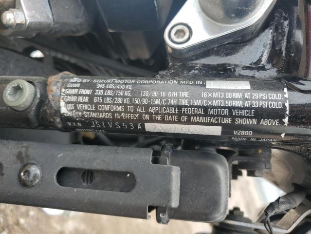 1997 Suzuki Othr cycle VIN JS1VS53A7X2100963 COPART salvage auction — MINOR DENT/SCRATCHES, Ne - Cert Of Title-Salvage, sold $225 on 2026-07-28 (photo 9)