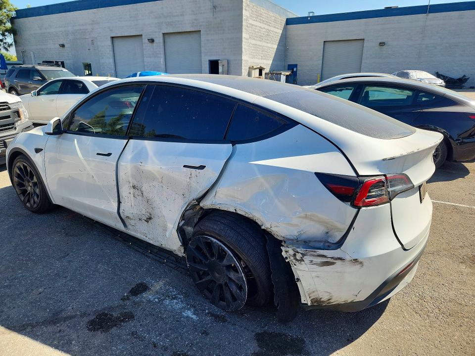 2021 Tesla Model y VIN 7SAYGDED8RF008883 COPART salvage auction — SIDE, Ca - Dis/Dlr/Exp Only Clean Title, sold $11,400 on 2026-10-09 (photo 2)